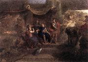 LE BRUN, Charles The Resolution of Louis XIV to Make War on the Dutch Republic g oil on canvas